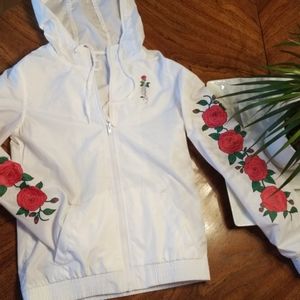 Sold.  EMPIRE JACKET WITH ROSES ON SLEEVES